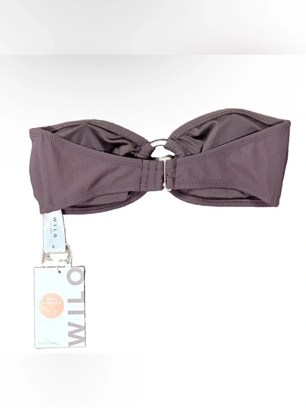 NWT Wilo The Label Brown Bandeau Womens Size Small